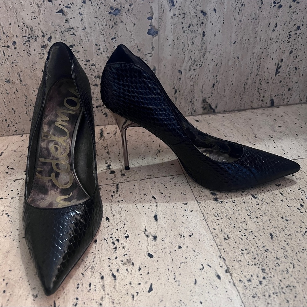 Sam Edelman Snakeskin Stiletto - Picture 3 of 4